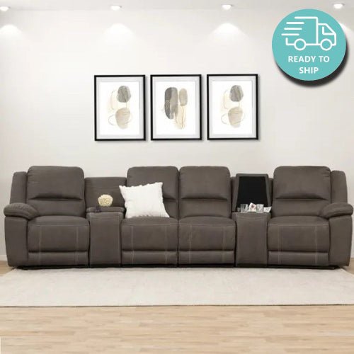 4 seater discount electric recliner lounge