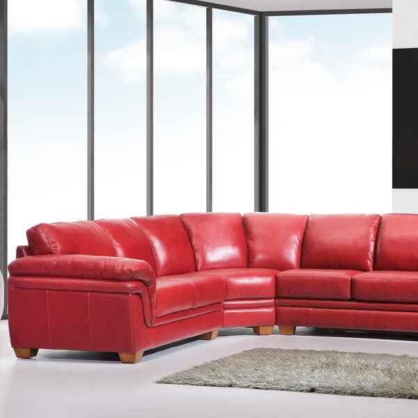 Lazy boy online red sofa