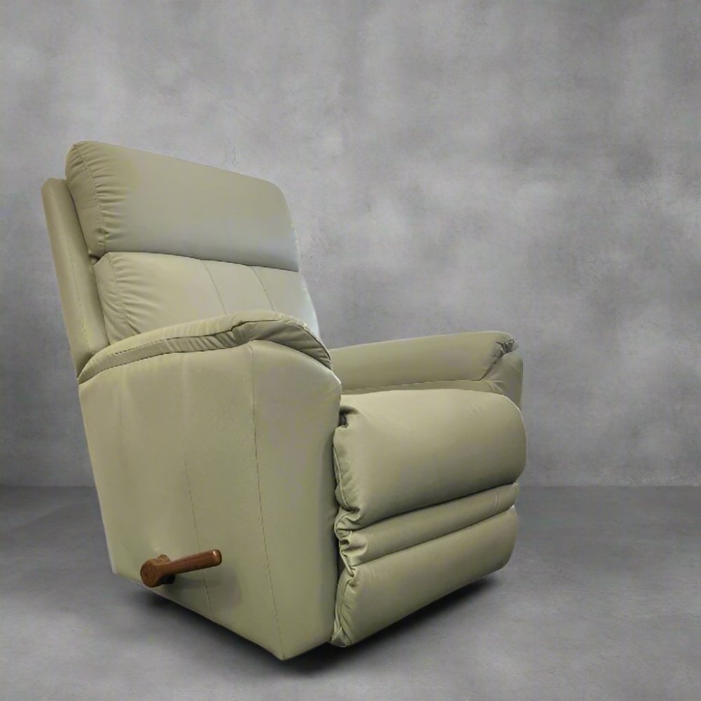 La - Z - Boy Talladega Recliner in Stone Leather - Clearance Item