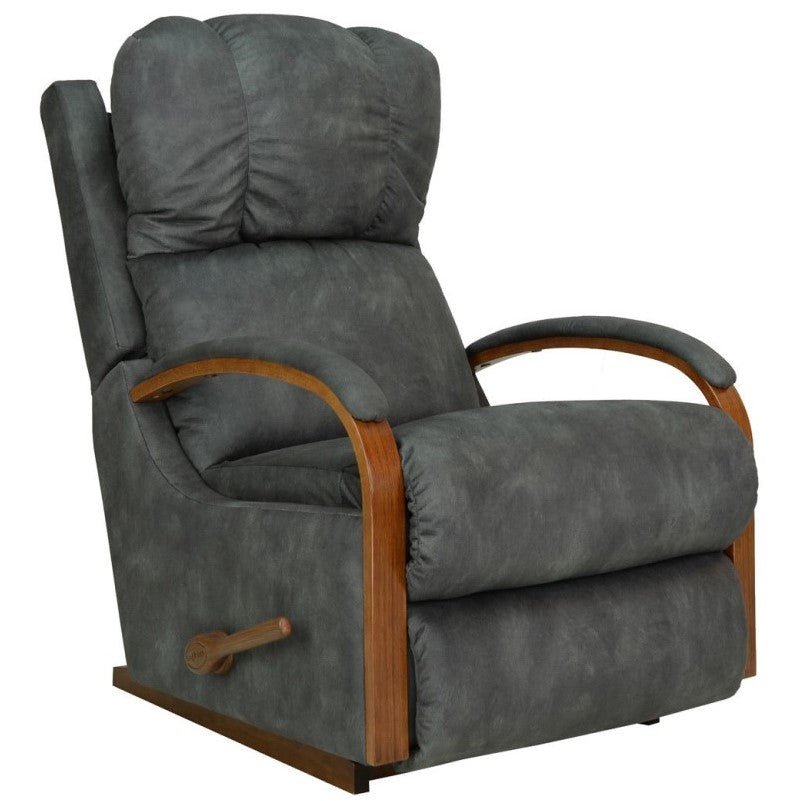 La-Z-Boy Harbortown Recliner - Adjustable Headrest XLarge - Madras Black Leather - Clearance Item - Aus-Furniture