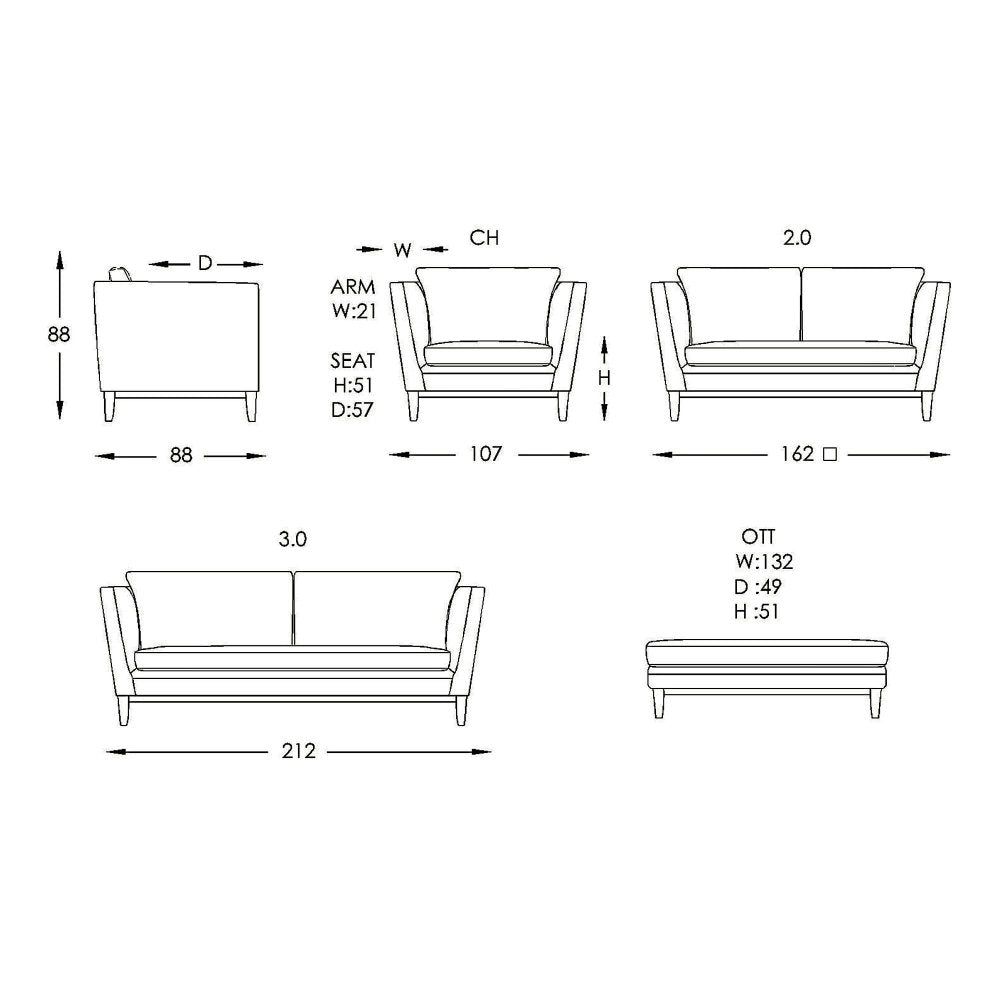 Moran Furniture Renoir Standard Sofa Fabric from