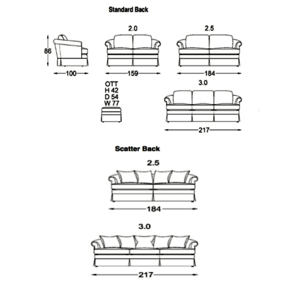 Moran Furniture Salisbury Standard Sofa Fabric from