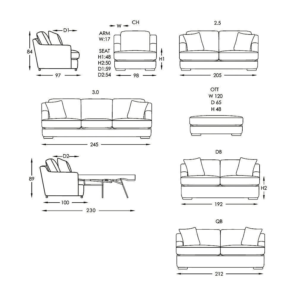 Moran Furniture Savannah Sofa Bed Queen Fabric from